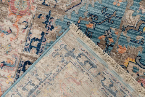 Prime 601 Blue Transitional Rug with Distressed Look - ADORE RUGS and FLOORING